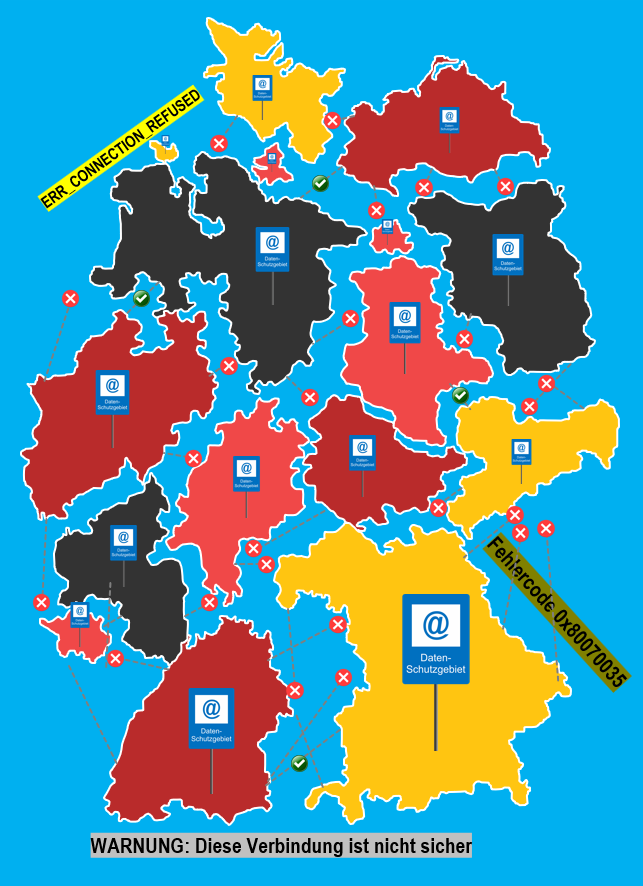 Föderale Strukturen teilen Deutschlands digitale Infrastruktur