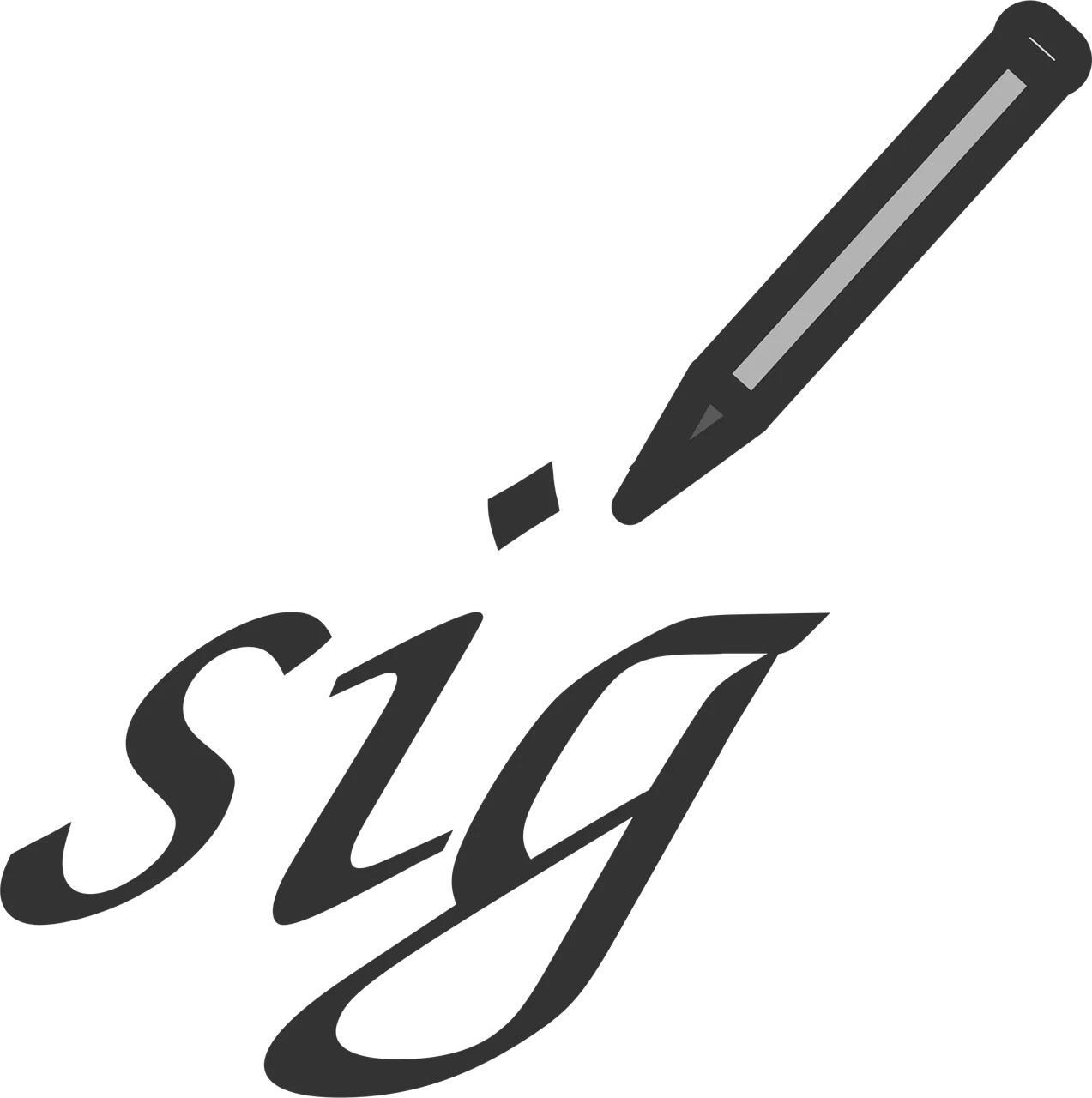 Digitaler Stift mit Signatur